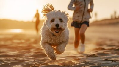 Bichon Frise running